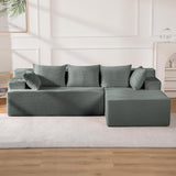 Reliancer Cloud Sectional Couch with L Shaped Chaise, 96.8" Modern Modular Sofa