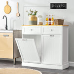 Reliancer Kitchen Trash Cabinet, Double Tilt Out Trash Cabinet