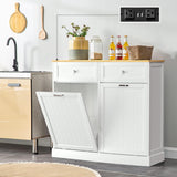 Reliancer Kitchen Trash Cabinet, Double Tilt Out Trash Cabinet