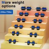 Reliancer Adjustable Dumbbells Set, 25/35/45/55/65/75 lbs