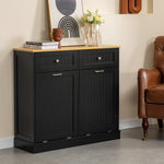 Reliancer Kitchen Trash Cabinet, Double Tilt Out Trash Cabinet