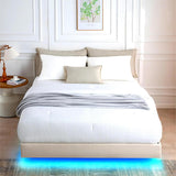Reliancer Floating Bed Frame with LED Lights