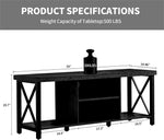 GAZHOME Farmhouse TV Stand for TVs up to 55"