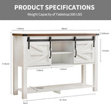 Reliancer Sliding Barn Doors Entryway Table