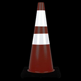 Reliancer 6PCS 18” Traffic Cones, PVC Safety Road Parking Cones