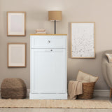 Reliancer Tilt Out Trash Can Cabinet with Hideaway Drawer
