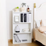 Reliacner 360° Adjustable Open Bookcase, 4-Tier Bookshelf with 6 Storage Cubes, White