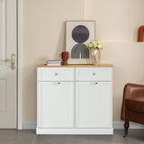 Reliancer Tilt Out Trash Can Cabinet with Hideaway Drawer