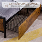 Reliancer Bed Frame with 2 Storage Drawers