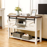 Reliancer Sliding Barn Doors Entryway Table