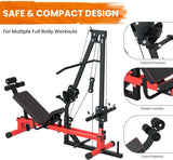 Reliancer Lat Pulldown Heavy Duty Full Body Weight Machine with Weight Storage