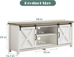 Reliancer Farmhouse TV Stand for TVs up to 65”