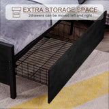 Reliancer Twin-XL Bed Frame with 2 XL Storage Drawers