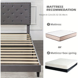 Reliancer Twin XL Size Velvet Bed Frame