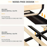 Reliancer Twin XL Size Velvet Bed Frame