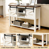 Reliancer Sliding Barn Doors Entryway Table