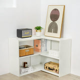 Reliancer TV Stand for TVs Up To 65‘’, Open Storage Shelf Cabinet, TV Console Table