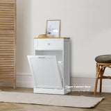 Reliancer Tilt Out Trash Can Cabinet with Hideaway Drawer