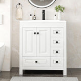 Reliancer Bathroom Vanity with Sink , Modern Thickened Bathroom Storage Cabinet