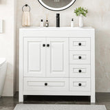 Reliancer Bathroom Vanity with Sink , Modern Thickened Bathroom Storage Cabinet