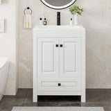 Reliancer Bathroom Vanity with Sink , Modern Thickened Bathroom Storage Cabinet