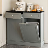 Reliancer Kitchen Trash Cabinet, Double Tilt Out Trash Cabinet