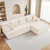 Reliancer Cloud Sectional Couch with L Shaped Chaise, 96.8" Modern Modular Sofa
