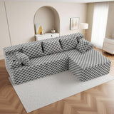 Reliancer Cloud Sectional Couch with L Shaped Chaise, 96.8" Modern Modular Sofa