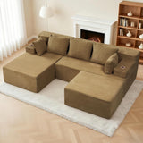 Reliancer Cloud Sectional Couch with L Shaped Chaise, 96.8" Modern Modular Sofa