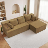 Reliancer Cloud Sectional Couch with L Shaped Chaise, 96.8" Modern Modular Sofa