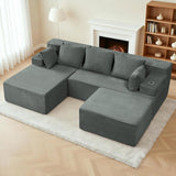Reliancer Cloud Sectional Couch with L Shaped Chaise, 96.8" Modern Modular Sofa