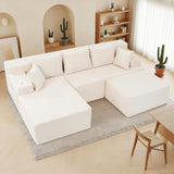 Reliancer Cloud Sectional Couch with L Shaped Chaise, 96.8" Modern Modular Sofa