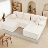 Reliancer Cloud Sectional Couch with L Shaped Chaise, 96.8" Modern Modular Sofa