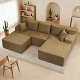 Reliancer Cloud Sectional Couch with L Shaped Chaise, 96.8" Modern Modular Sofa