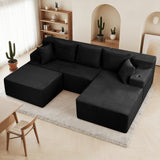 Reliancer Cloud Sectional Couch with L Shaped Chaise, 96.8" Modern Modular Sofa