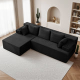 Reliancer Cloud Sectional Couch with L Shaped Chaise, 96.8" Modern Modular Sofa