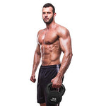 Neoprene Coated Kettlebells, Solid Cast Iron, 5, 5-30 Pounds
