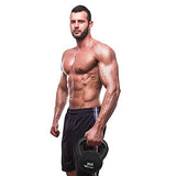 Neoprene Coated Kettlebells, Solid Cast Iron, 5, 5-30 Pounds