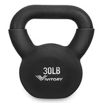 Neoprene Coated Kettlebells, Solid Cast Iron, 5, 5-30 Pounds