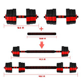 Fitness Dumbbells Set, Upgraded Adjustable Weight Sets up to 44/66Lbs, Hexagon Design