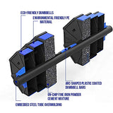Fitness Dumbbells Set, Adjustable Weight Sets (Blue, 66 lbs)