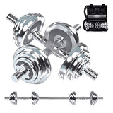Fitness Dumbbells Set, Adjustable Weight Sets up to 44/66Lbs