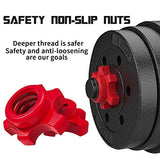 Fitness Dumbbells Set, Upgraded Adjustable Weight Sets up to 44/66Lbs