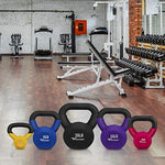 Neoprene Coated Kettlebells, Solid Cast Iron, 5, 5-30 Pounds