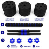 Fitness Dumbbells Set, Upgraded Adjustable Weight Sets up to 44/66Lbs